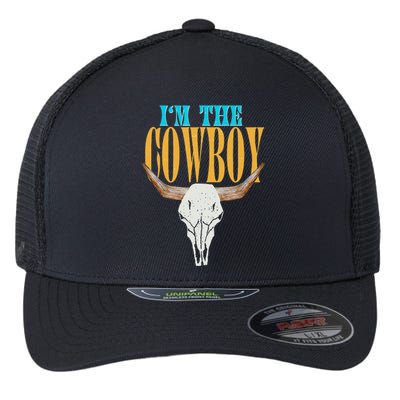 Country Couple Matching Outfits Cowgirls IM The Cowboys Flexfit Unipanel Trucker Cap