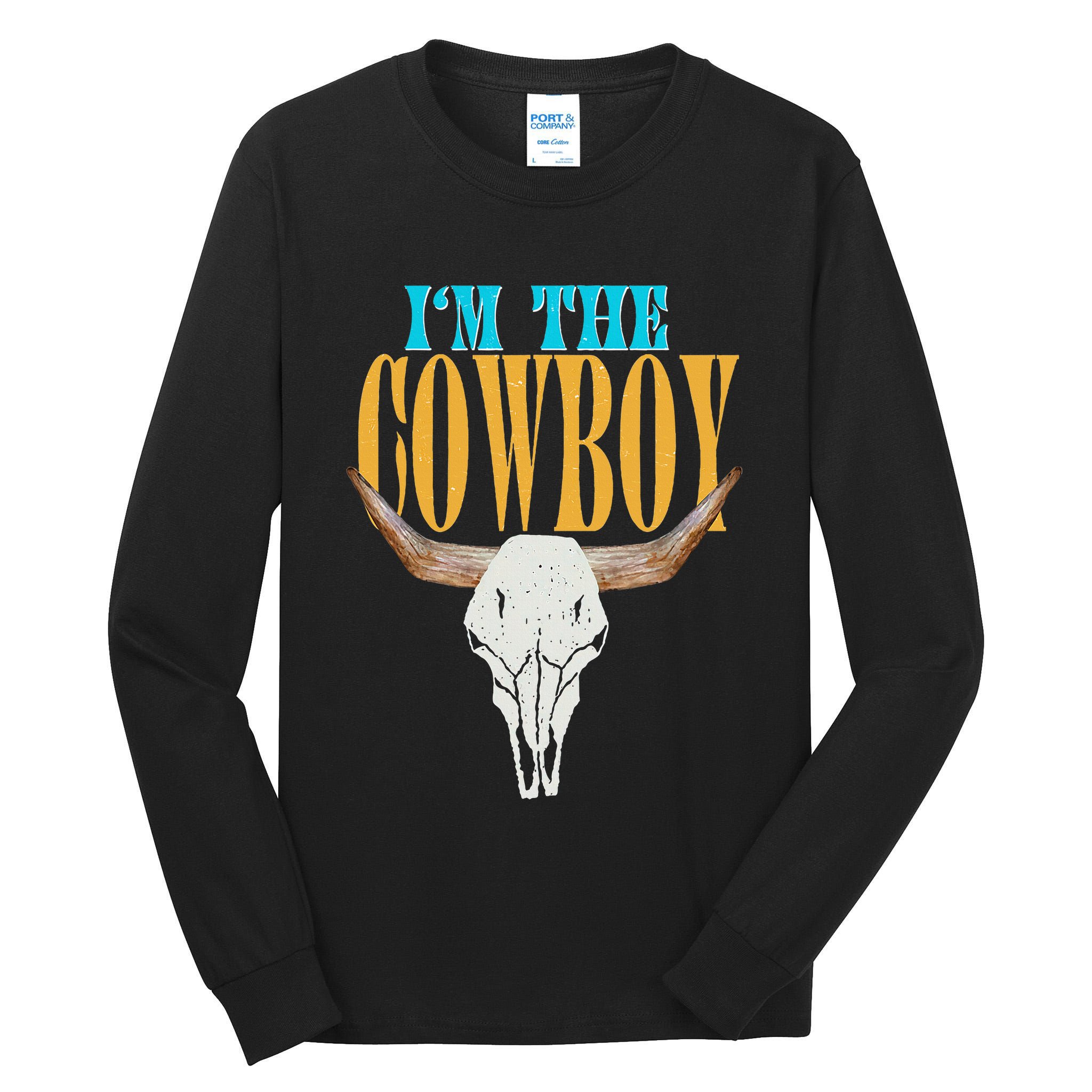 Country Couple Matching Outfits Cowgirls IM The Cowboys Tall Long Sleeve T-Shirt