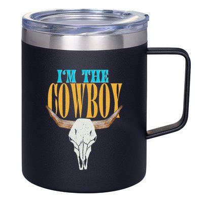 Country Couple Matching Outfits Cowgirls IM The Cowboys 12oz Stainless Steel Coffee Mug