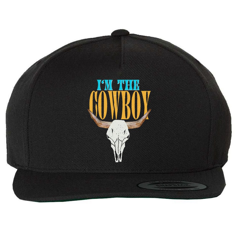 Country Couple Matching Outfits Cowgirls IM The Cowboys Wool Snapback Cap
