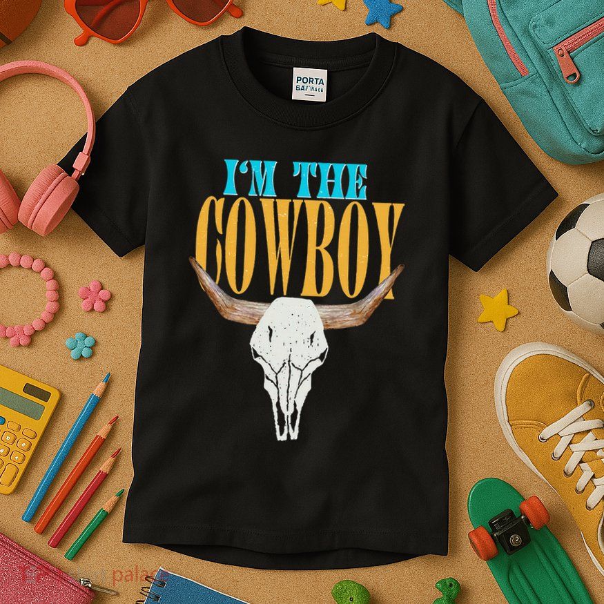 Country Couple Matching Outfits Cowgirls IM The Cowboys Kids T-Shirt