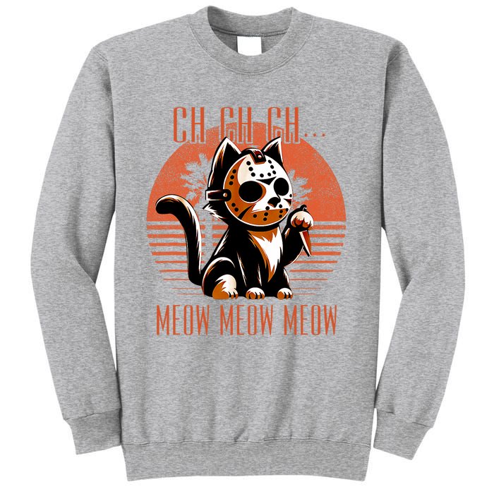 Ch Ch Meow Meow Meow Funny Animal Horror Movie Cute Kitten Sweatshirt