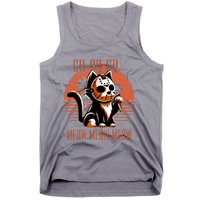 Ch Ch Meow Meow Meow Funny Animal Horror Movie Cute Kitten Tank Top