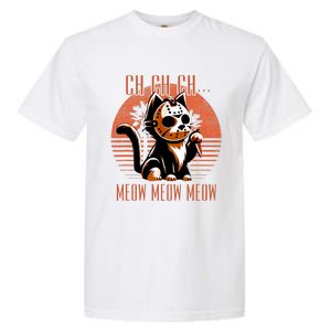 Ch Ch Meow Meow Meow Funny Animal Horror Movie Cute Kitten Garment-Dyed Heavyweight T-Shirt