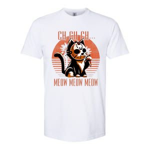 Ch Ch Meow Meow Meow Funny Animal Horror Movie Cute Kitten Softstyle CVC T-Shirt