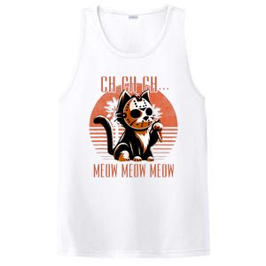 Ch Ch Meow Meow Meow Funny Animal Horror Movie Cute Kitten PosiCharge Competitor Tank