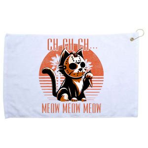 Ch Ch Meow Meow Meow Funny Animal Horror Movie Cute Kitten Grommeted Golf Towel