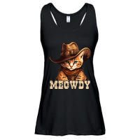 Cowboy Cat Meowdy Ladies Essential Flowy Tank