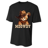 Cowboy Cat Meowdy Performance Sprint T-Shirt