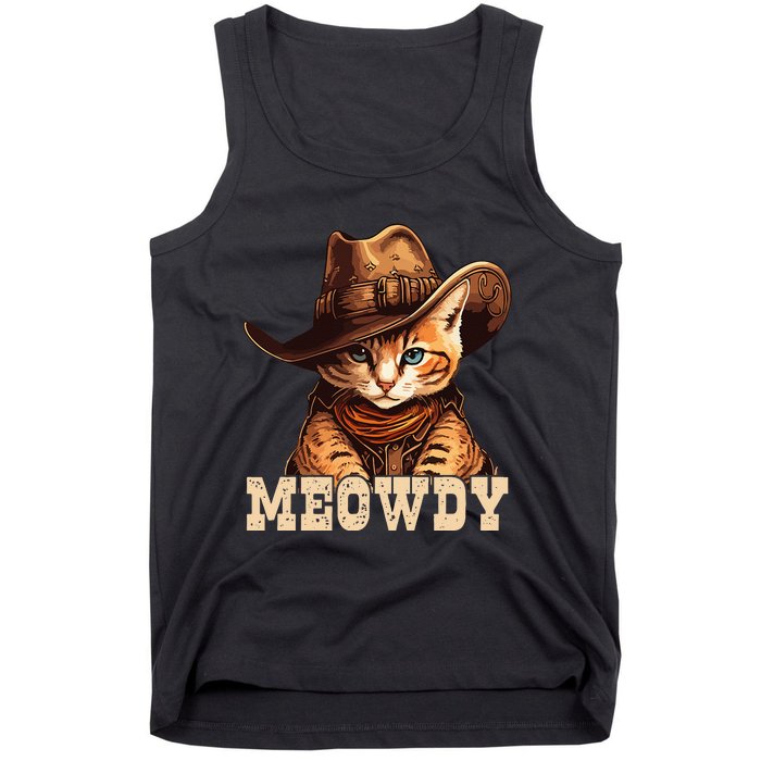 Cowboy Cat Meowdy Tank Top