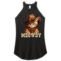 Cowboy Cat Meowdy Women's Perfect Tri Rocker Tank