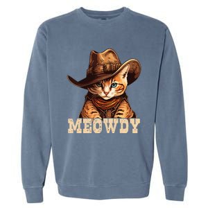 Cowboy Cat Meowdy Garment-Dyed Sweatshirt