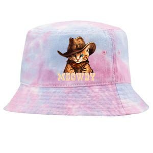 Cowboy Cat Meowdy Tie-Dyed Bucket Hat