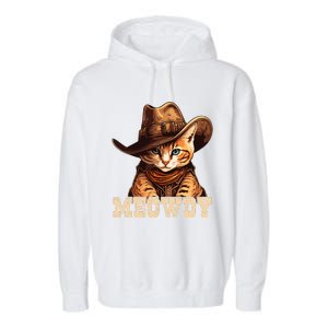 Cowboy Cat Meowdy Garment-Dyed Fleece Hoodie