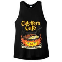 Calcifer's Cafe May All Your Bacon & Eggs Be Crispy Cooking Ladies PosiCharge Tri-Blend Wicking Tank