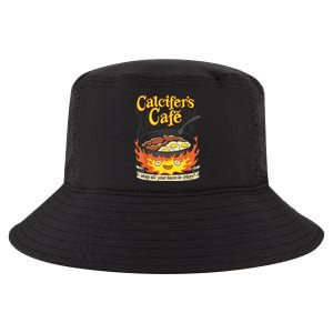 Calcifer's Cafe May All Your Bacon & Eggs Be Crispy Cooking Cool Comfort Performance Bucket Hat