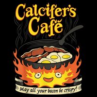 Calcifer's Cafe May All Your Bacon & Eggs Be Crispy Cooking Performance Shirt