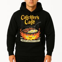 Calcifer's Cafe May All Your Bacon & Eggs Be Crispy Cooking Hoodie