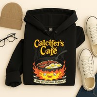 Calcifer's Cafe May All Your Bacon & Eggs Be Crispy Cooking Hoodie