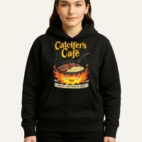 Calcifer's Cafe May All Your Bacon & Eggs Be Crispy Cooking Hoodie