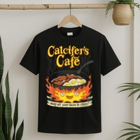 Calcifer's Cafe May All Your Bacon & Eggs Be Crispy Cooking T-Shirt