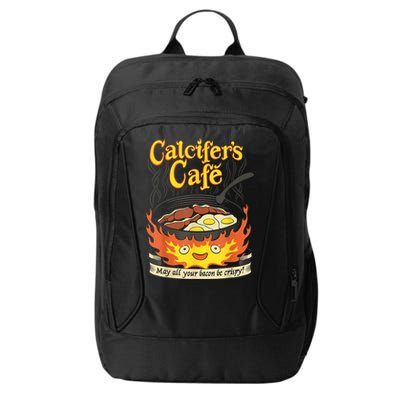 Calcifer's Cafe May All Your Bacon & Eggs Be Crispy Cooking City Backpack