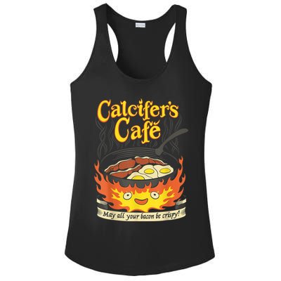 Calcifer's Cafe May All Your Bacon & Eggs Be Crispy Cooking Ladies PosiCharge Competitor Racerback Tank