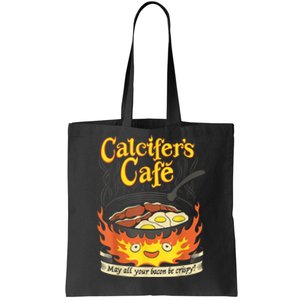 Calcifer's Cafe May All Your Bacon & Eggs Be Crispy Cooking Tote Bag