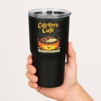 Calcifer's Cafe May All Your Bacon & Eggs Be Crispy Cooking Tumbler