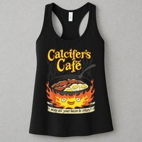 Calcifer's Cafe May All Your Bacon & Eggs Be Crispy Cooking Womens Tank Top