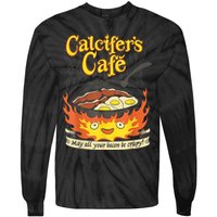 Calcifer's Cafe May All Your Bacon & Eggs Be Crispy Cooking Tie-Dye Long Sleeve Shirt