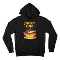 Calcifer's Cafe May All Your Bacon & Eggs Be Crispy Cooking Tall Hoodie