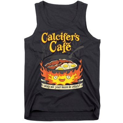 Calcifer's Cafe May All Your Bacon & Eggs Be Crispy Cooking Tank Top