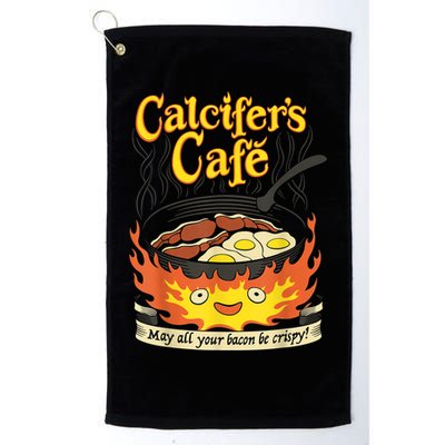 Calcifer's Cafe May All Your Bacon & Eggs Be Crispy Cooking Golf Towel