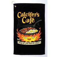 Calcifer's Cafe May All Your Bacon & Eggs Be Crispy Cooking Golf Towel