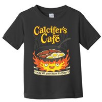 Calcifer's Cafe May All Your Bacon & Eggs Be Crispy Cooking Toddler T-Shirt