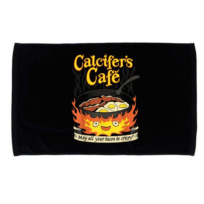 Calcifer's Cafe May All Your Bacon & Eggs Be Crispy Cooking Microfiber Hand Towel