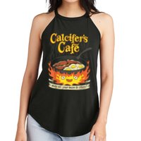 Calcifer's Cafe May All Your Bacon & Eggs Be Crispy Cooking Women's Perfect Tri Rocker Tank