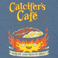Calcifer's Cafe May All Your Bacon & Eggs Be Crispy Cooking Garment-Dyed Sweatshirt