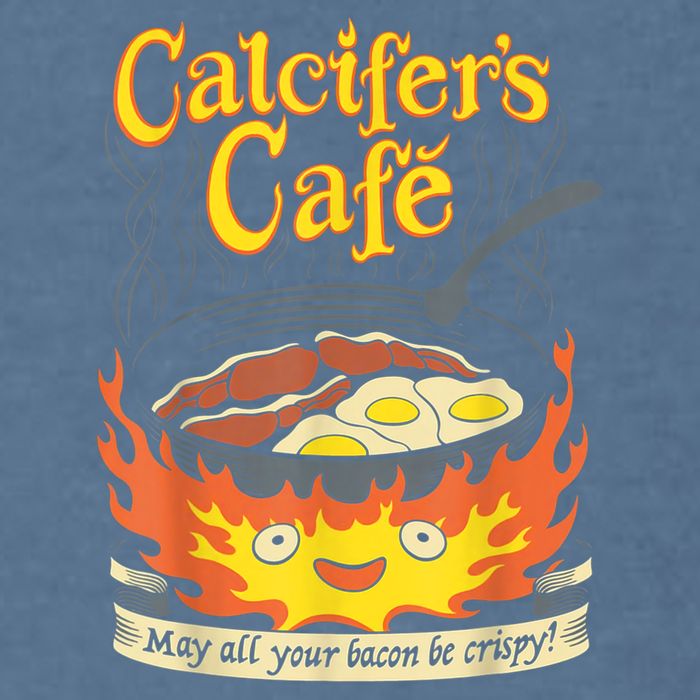 Calcifer's Cafe May All Your Bacon & Eggs Be Crispy Cooking Garment-Dyed Sweatshirt