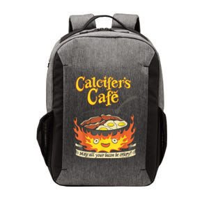 Calcifer's Cafe May All Your Bacon & Eggs Be Crispy Cooking Vector Backpack