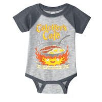 Calcifer's Cafe May All Your Bacon & Eggs Be Crispy Cooking Infant Baby Jersey Bodysuit