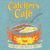 Calcifer's Cafe May All Your Bacon & Eggs Be Crispy Cooking Sueded Cloud Jersey T-Shirt