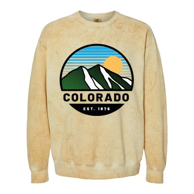 Cool Colorado Mountain Sunset Novelty Fashion Colorblast Crewneck Sweatshirt