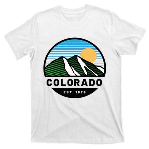 Cool Colorado Mountain Sunset Novelty Fashion T-Shirt