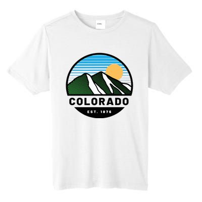 Cool Colorado Mountain Sunset Novelty Fashion Tall Fusion ChromaSoft Performance T-Shirt