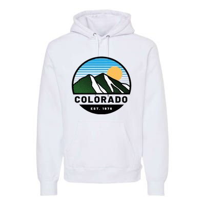 Cool Colorado Mountain Sunset Novelty Fashion Premium Hoodie