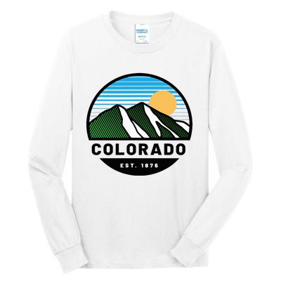 Cool Colorado Mountain Sunset Novelty Fashion Tall Long Sleeve T-Shirt