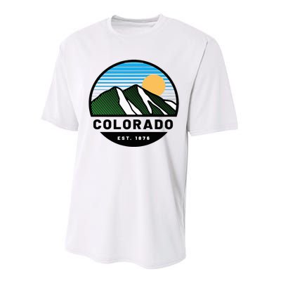 Cool Colorado Mountain Sunset Novelty Fashion Performance Sprint T-Shirt