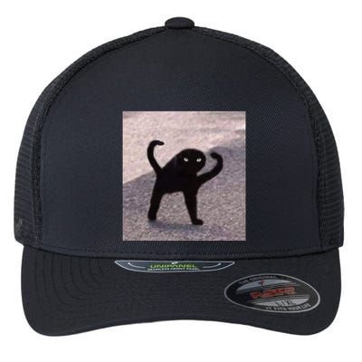 Cursed Cat Memes Cursed Cat Angry As Fuk Meme Flexfit Unipanel Trucker Cap